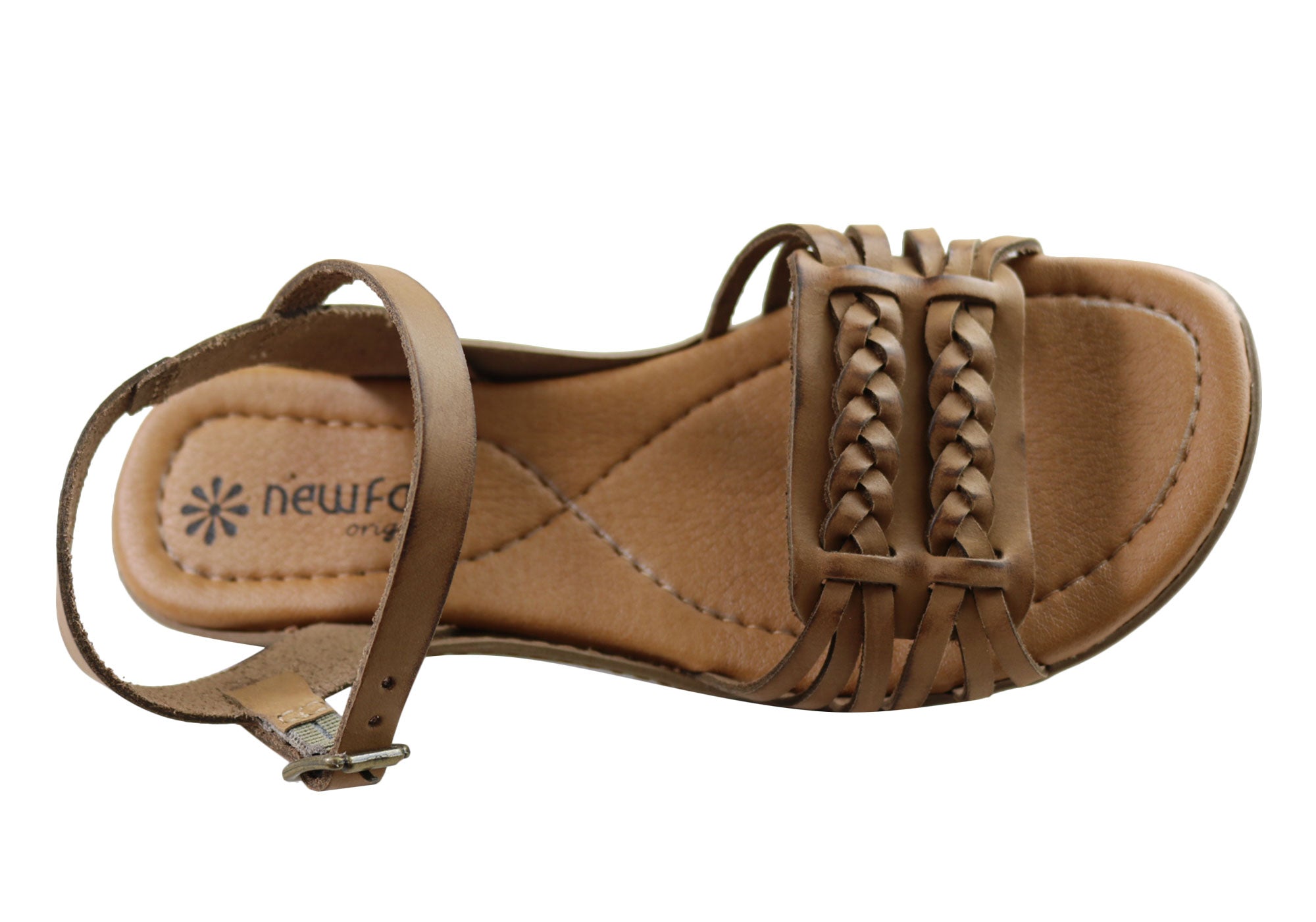 New Face Milena Womens Comfortable Leather Sandals Made In Brazil