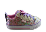 Skechers Toddler Kids Girls S Lights Shuffle Lite Sweet Spots Shoes
