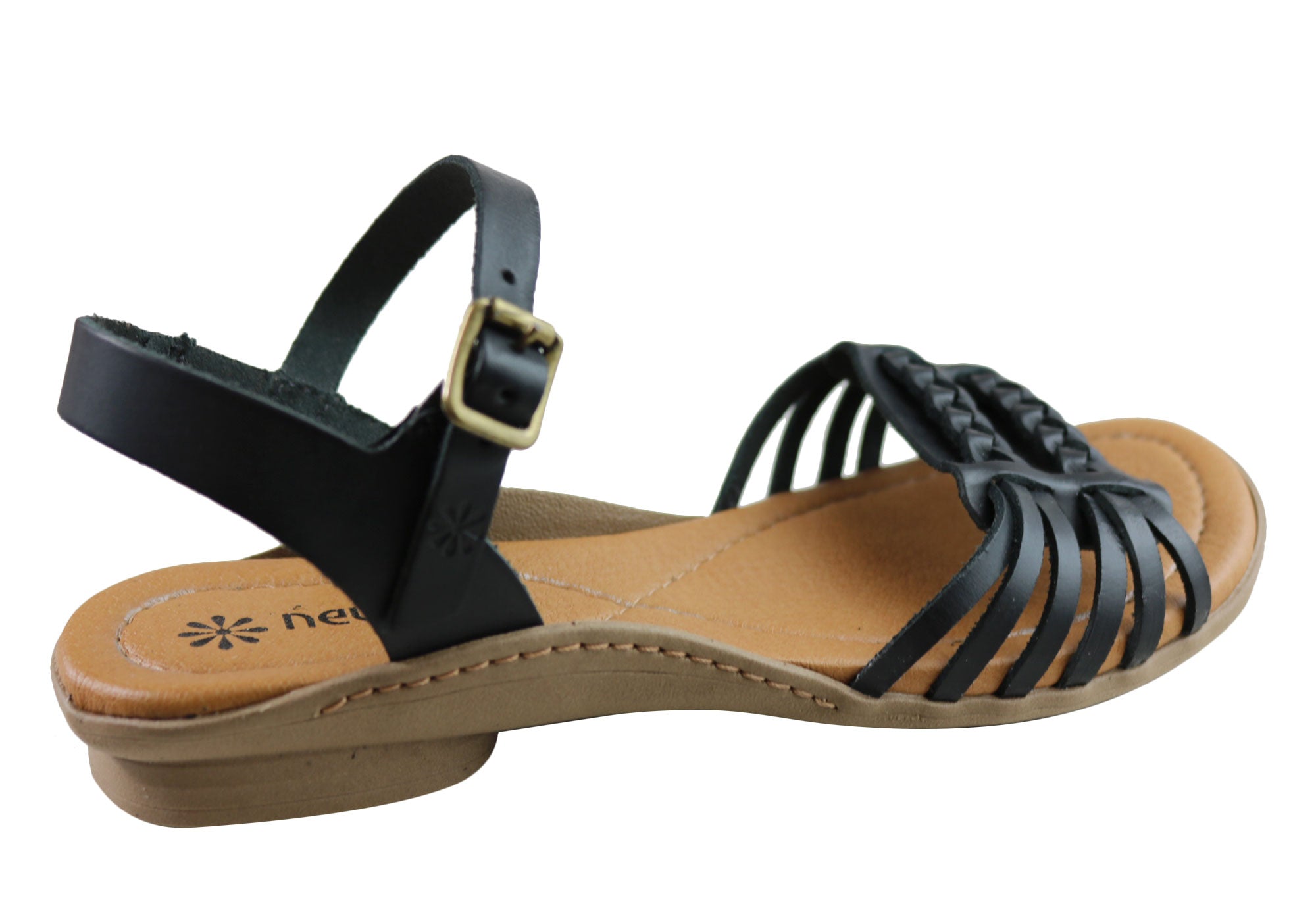 New Face Milena Womens Comfortable Leather Sandals Made In Brazil