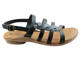 New Face Estella Womens Comfortable Leather Sandals Made In Brazil