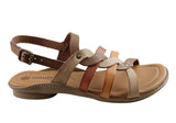 New Face Estella Womens Comfortable Leather Sandals Made In Brazil