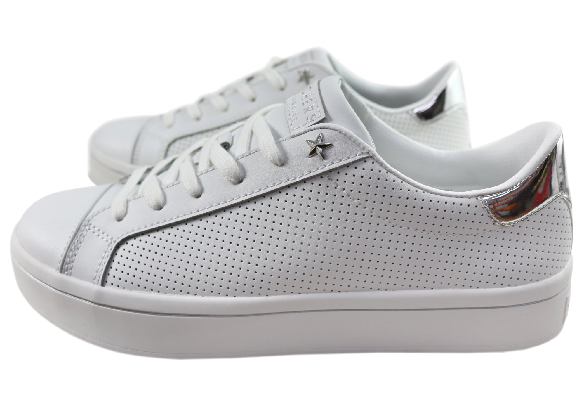 Buy Skechers Hi Lite Perf Ect Sneakers in White Fast Shipping Brand House Direct