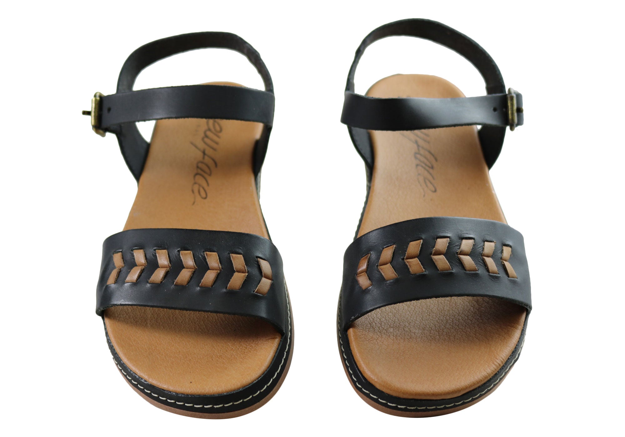 New Face Paradise Womens Comfortable Leather Sandals Made In Brazil