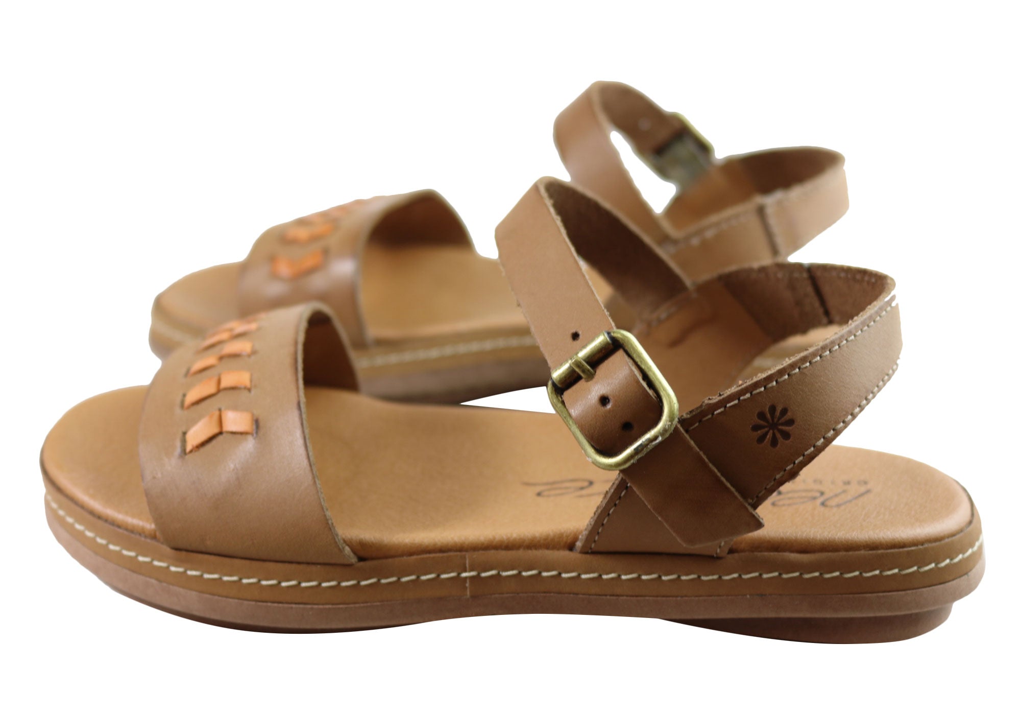 New Face Paradise Womens Comfortable Leather Sandals Made In Brazil