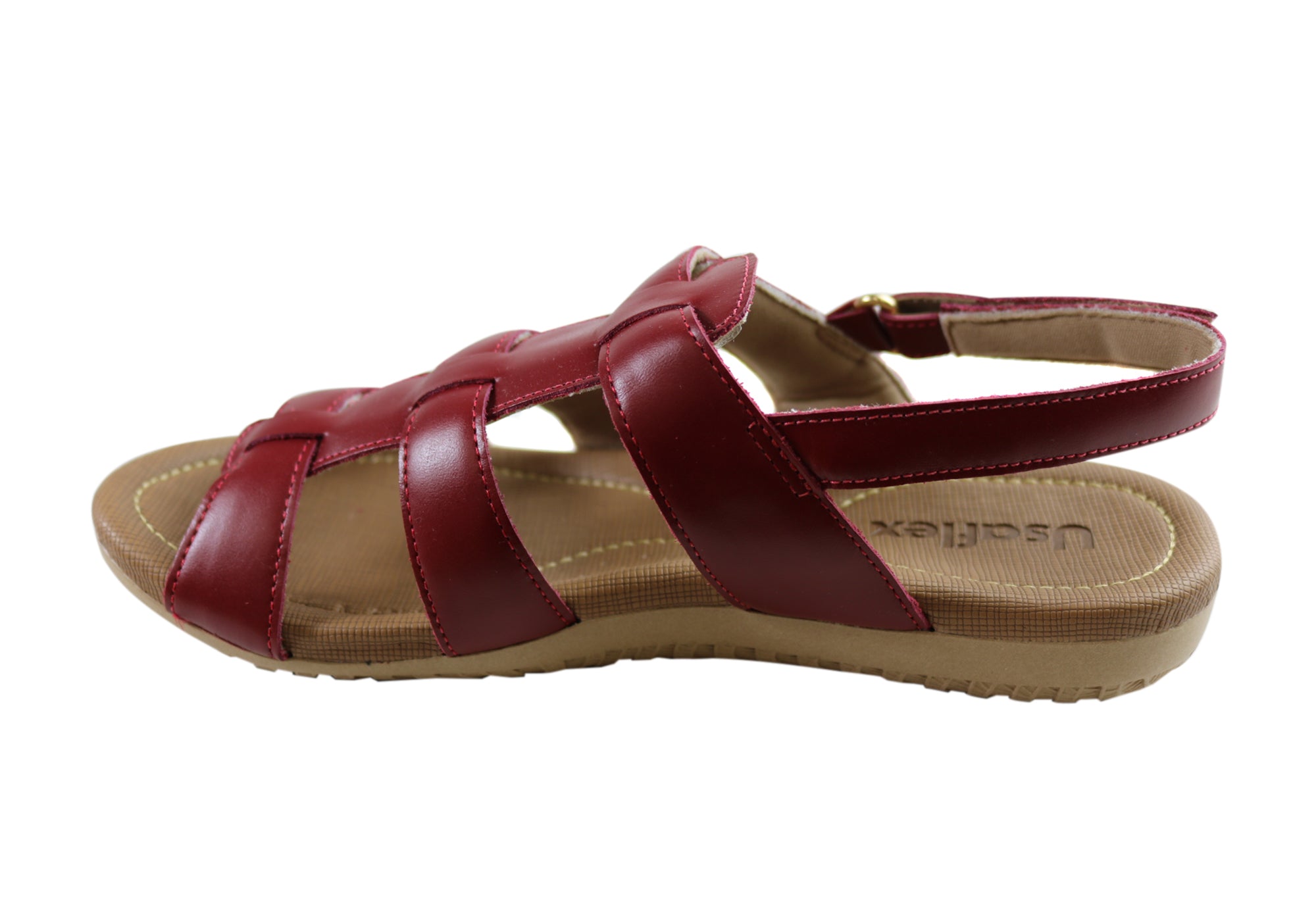 Usaflex Lani Womens Comfort Cushioned Leather Sandals Made In Brazil