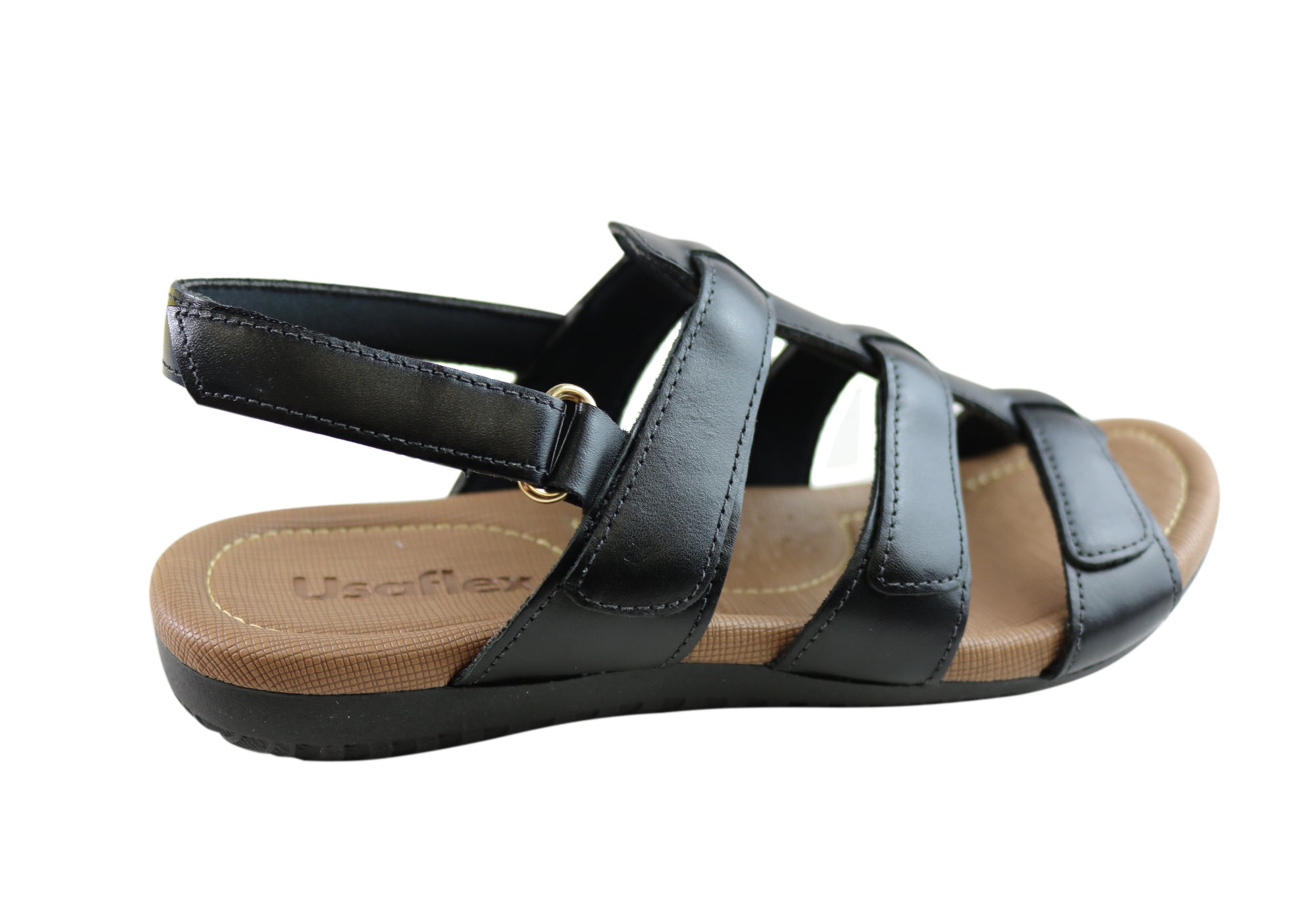 Usaflex Lani Womens Comfort Cushioned Leather Sandals Made In Brazil