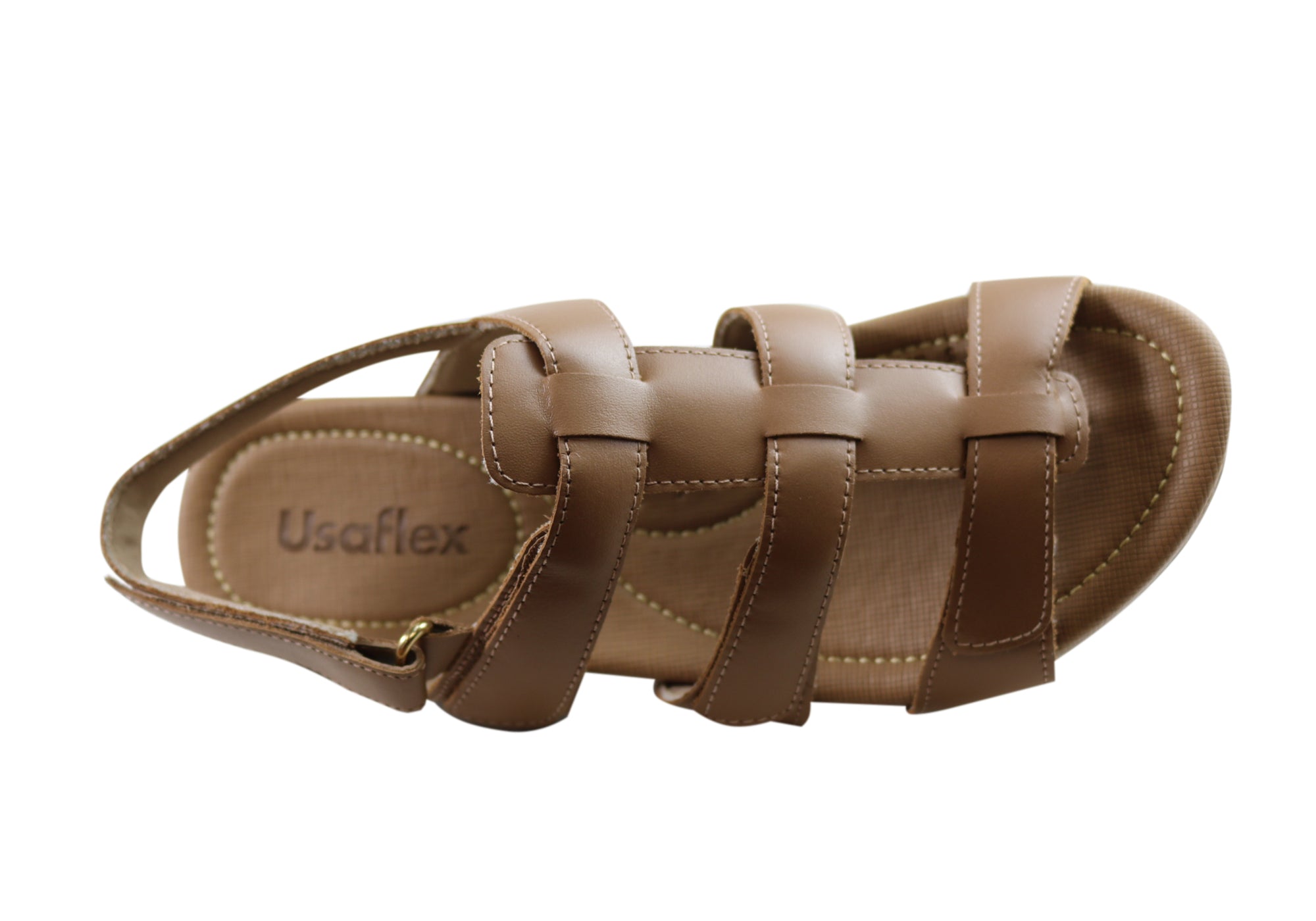 Usaflex Lani Womens Comfort Cushioned Leather Sandals Made In Brazil