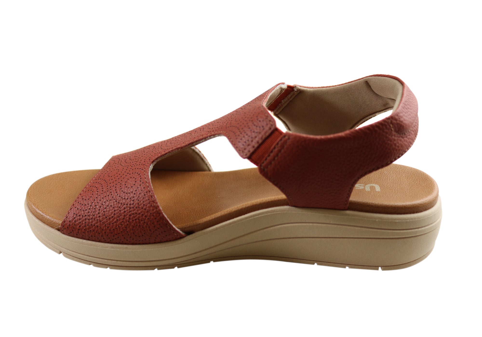 Usaflex Picton Womens Comfortable Leather Sandals Made In Brazil