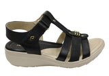 Pegada Tasha Womens Comfortable Leather Sandals Made In Brazil