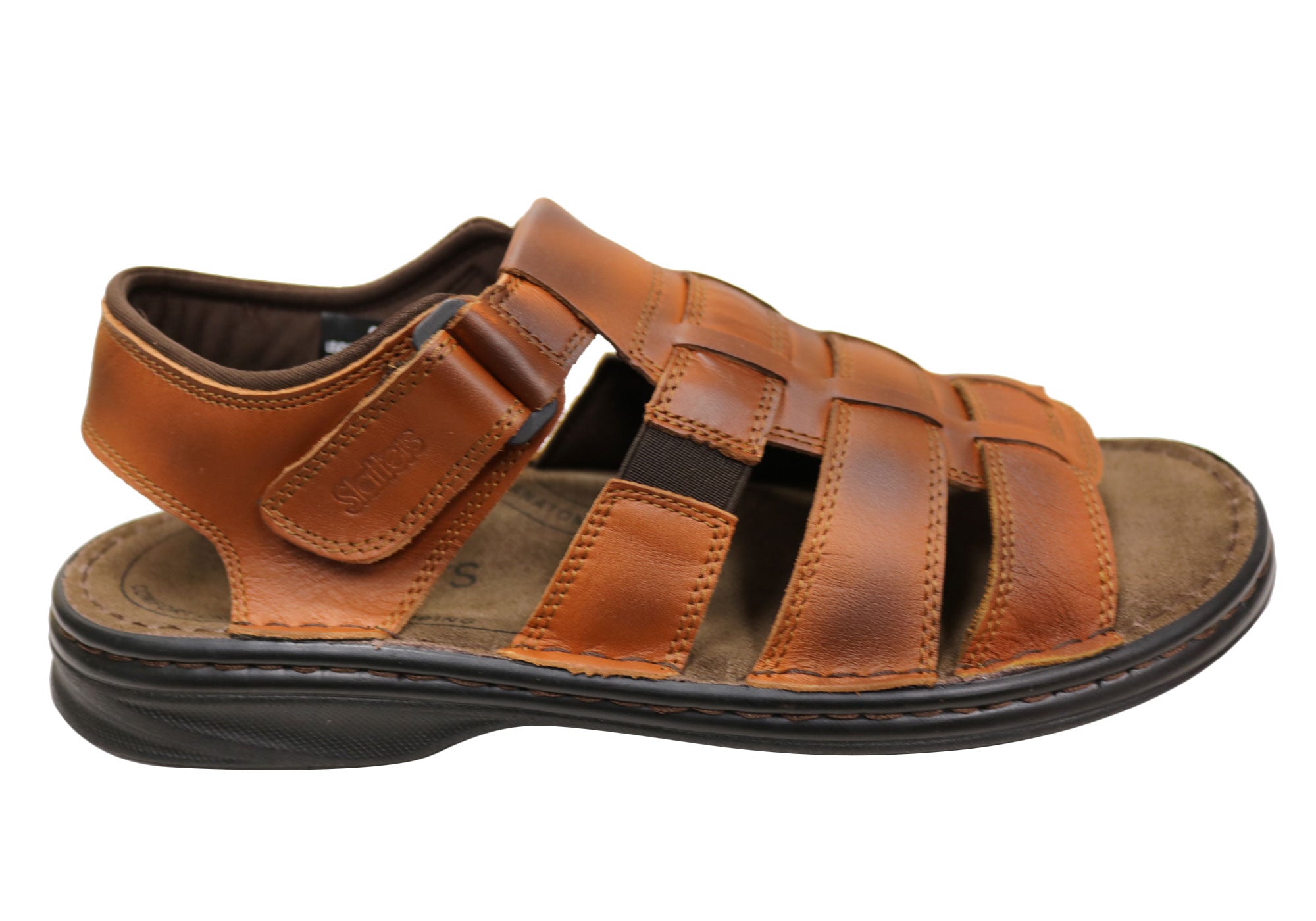 Slatters Tropic Mens Comfortable Leather Sandals – Brand House Direct