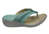 Pegada Ema Womens Comfortable Leather Thongs Sandals Made In Brazil
