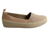 Usaflex May Womens Comfort Leather Espadrille Shoes Made In Brazil