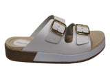 Pegada Gabbi Womens Comfortable Leather Slides Sandals Made In Brazil