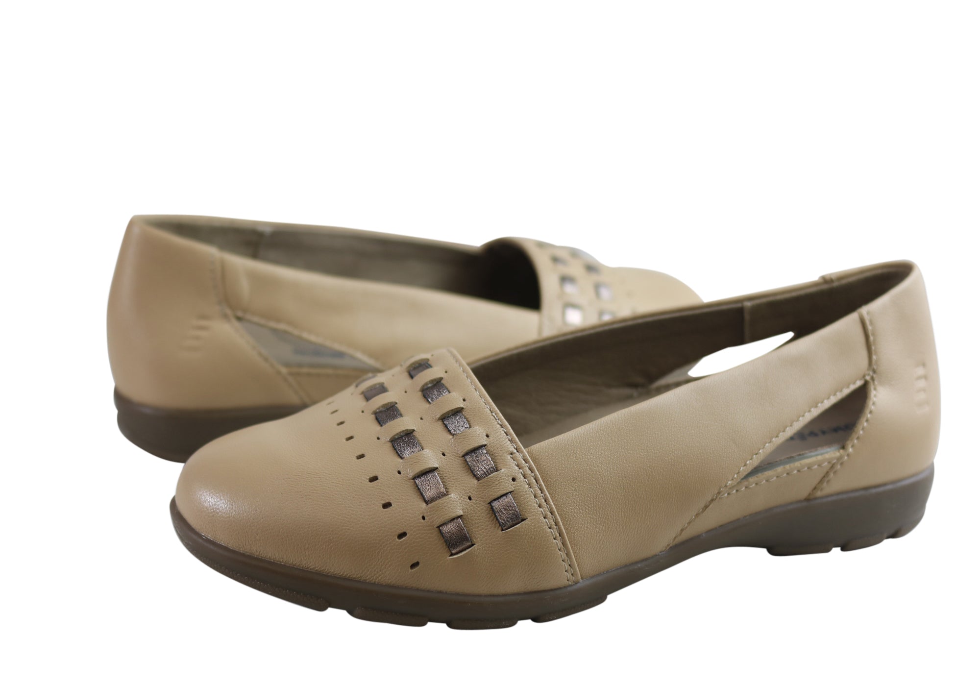Homyped Dawn Womens Leather Comfortable Supportive Wide Width Shoes