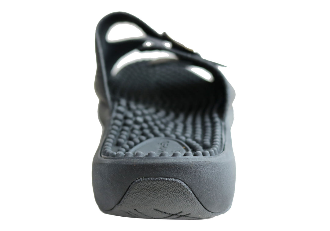 Homyped Womens Crest Massage Footbed Comfortable Slides Sandals – Brand ...