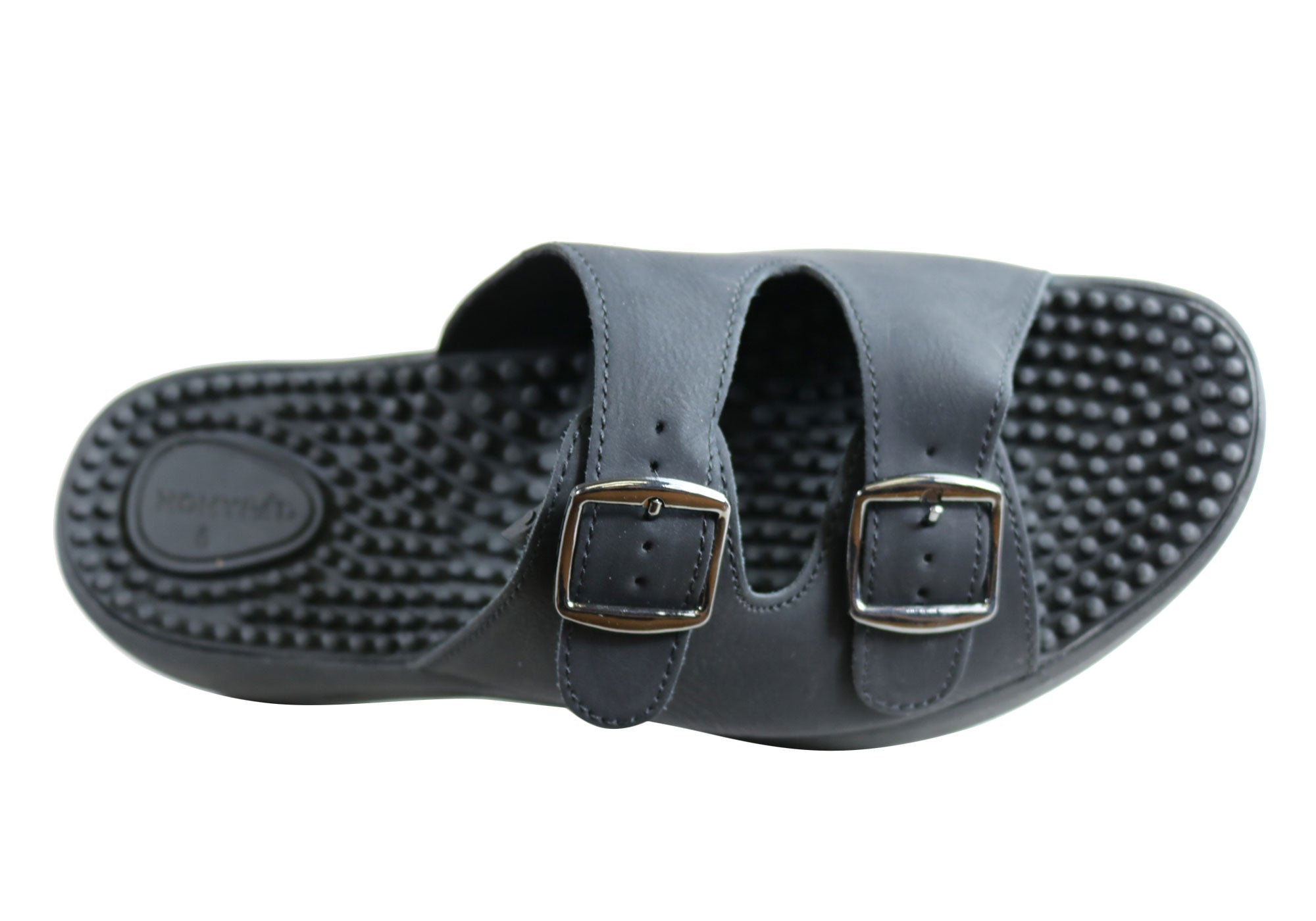 Homyped Womens Crest Massage Footbed Comfortable Slides Sandals Brand House Direct