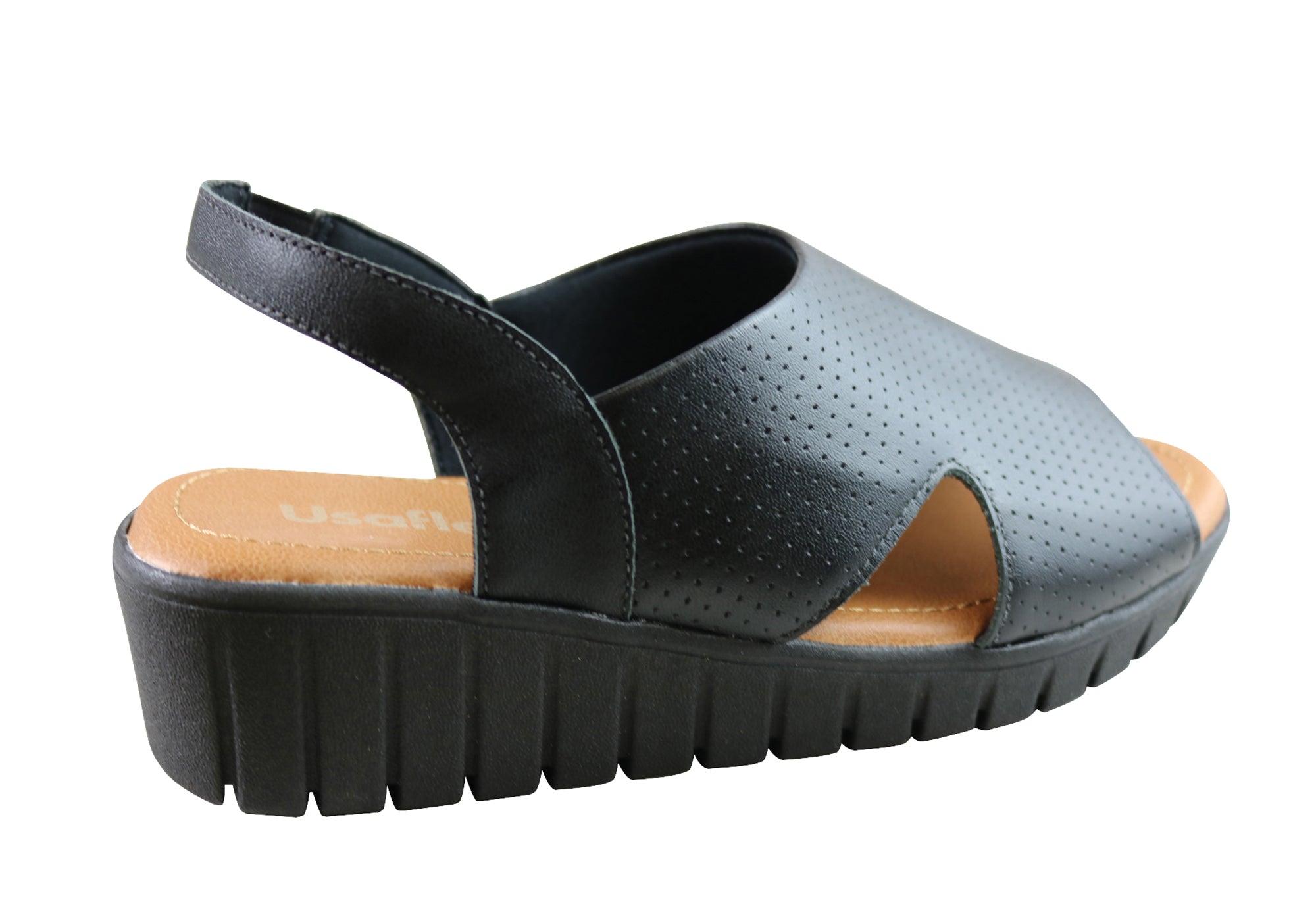 Usaflex Laken Womens Comfortable Leather Sandals Made In Brazil