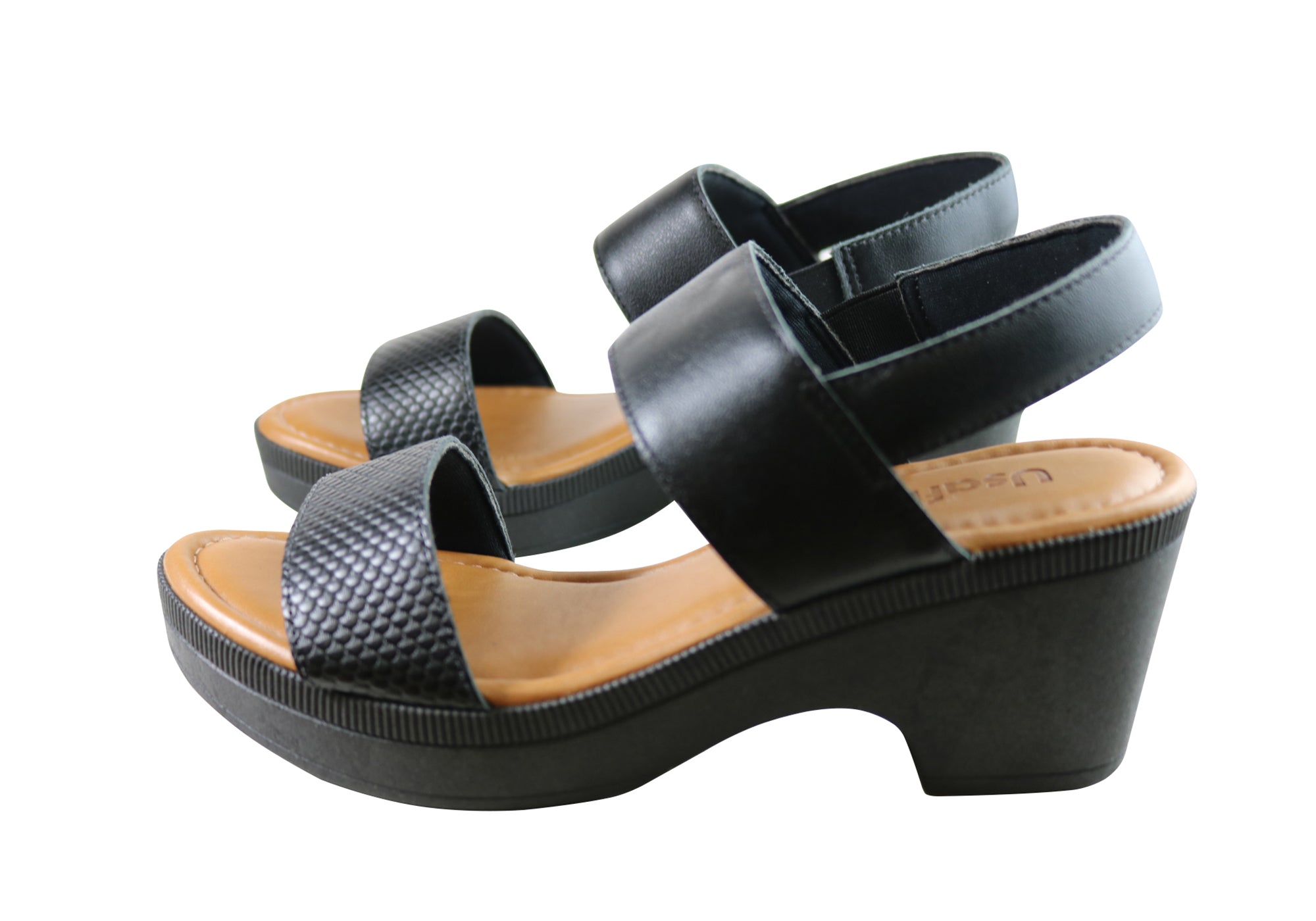Usaflex Kim Womens Comfortable Leather Sandals Made In Brazil