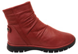 Orizonte Salony Womens European Comfortable Leather Ankle Boots
