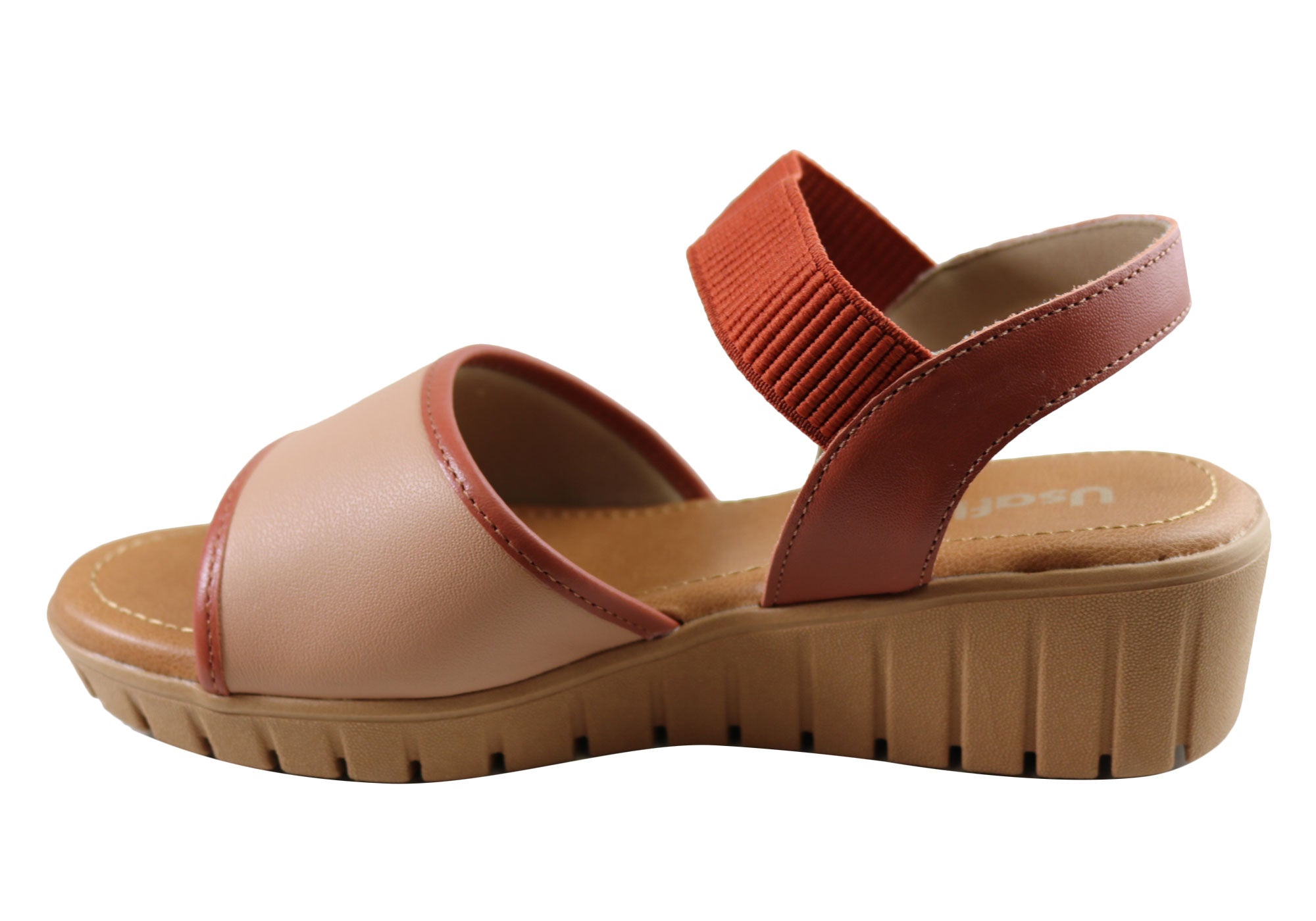 Usaflex Josa Womens Comfortable Leather Sandals Made In Brazil