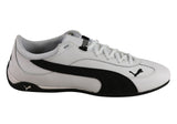 Puma Mens Fast Cat Leather Low Profile Lace Up Casual Shoes