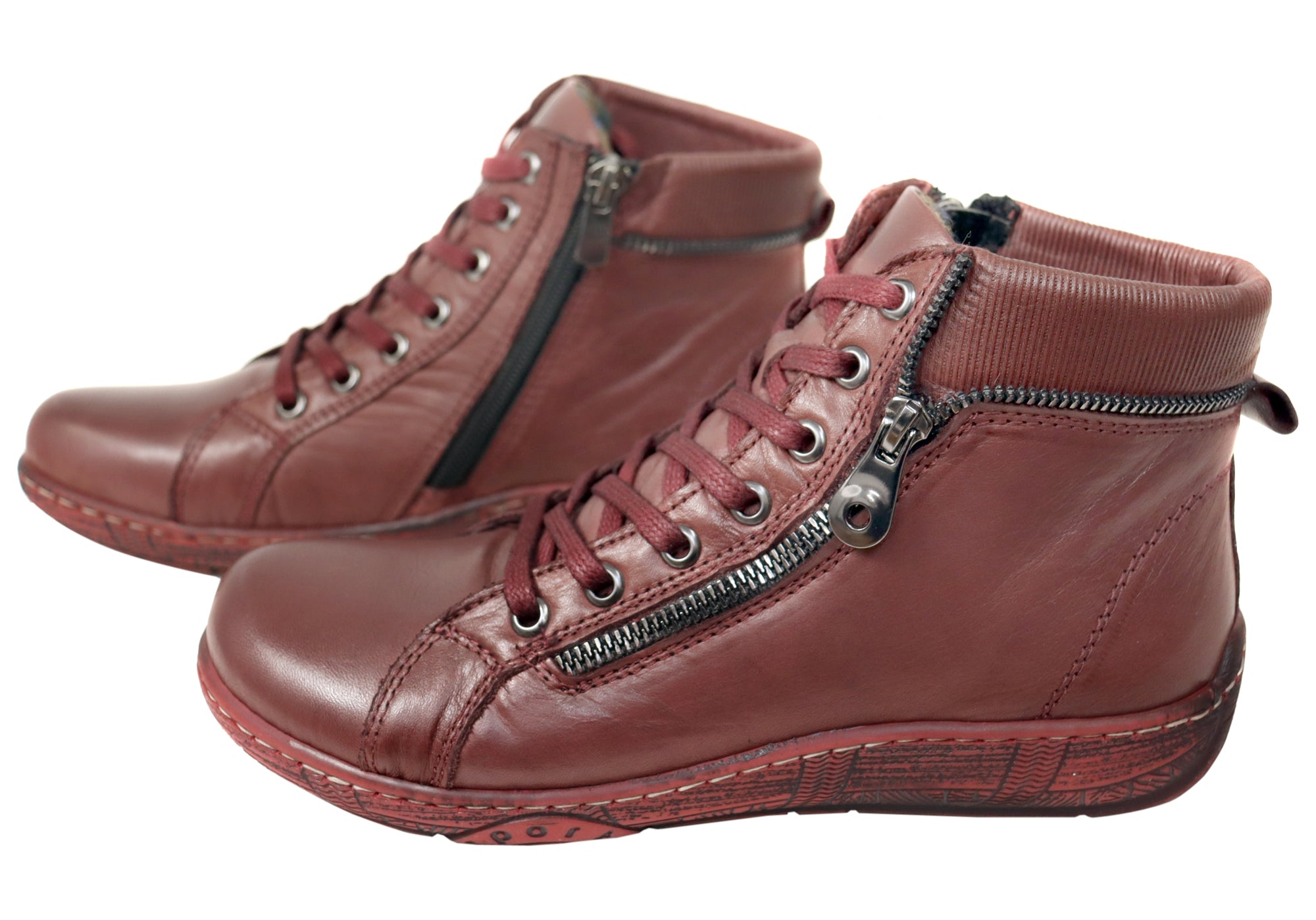 Orizonte Zoni Womens European Comfortable Leather Ankle Boots