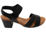 Usaflex Trudie Womens Comfortable Leather Mid Heel Sandals