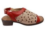 Balatore Rosie Womens Comfortable Brazilian Leather Low Heel Sandals