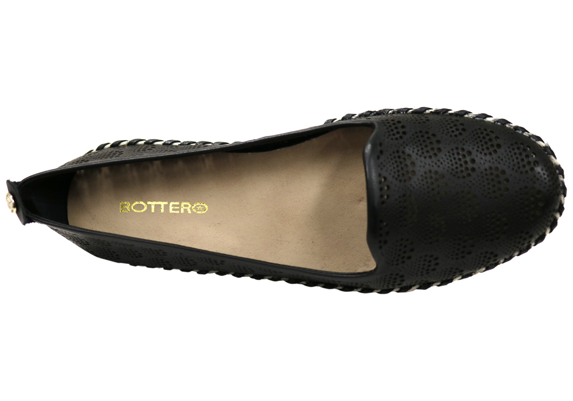 Bottero Jesabel Womens Comfortable Leather Flats Shoes Made In Brazil
