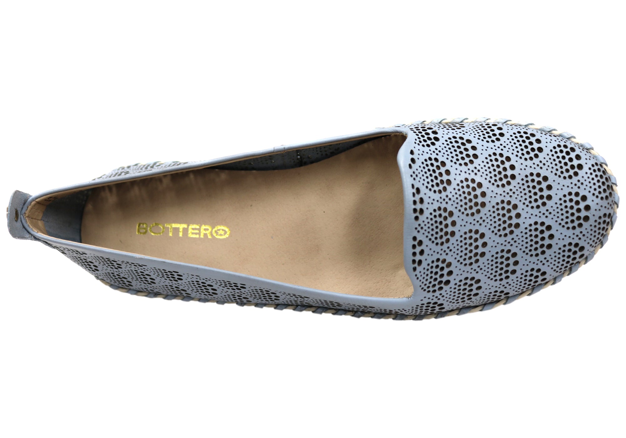 Bottero Jesabel Womens Comfortable Leather Flats Shoes Made In Brazil