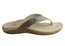 Scholl Orthaheel Sonoma II Womens Supportive Comfort Thongs Black Gold