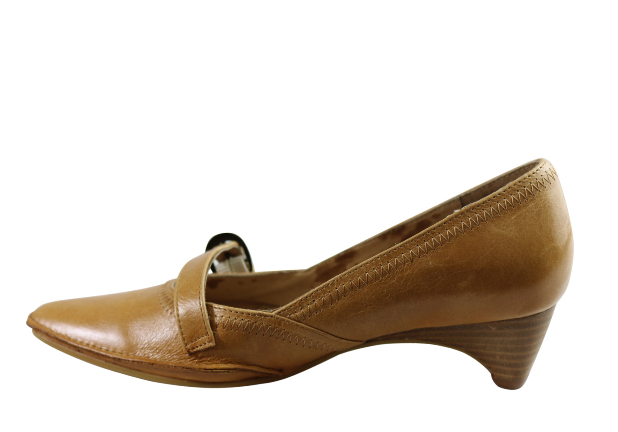 Donna Velenta Tamsin Womens Leather Low Heel Shoes