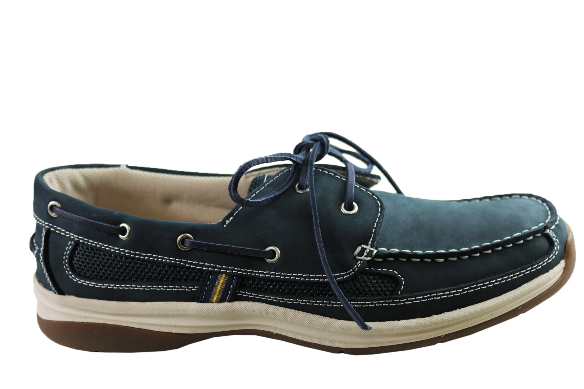 Slatters Shackle Mens Comfortable Leather Boat Shoes – Brand House Direct
