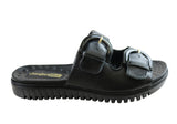 Comfortflex Daphine Womens Leather Slides Sandals Made In Brazil