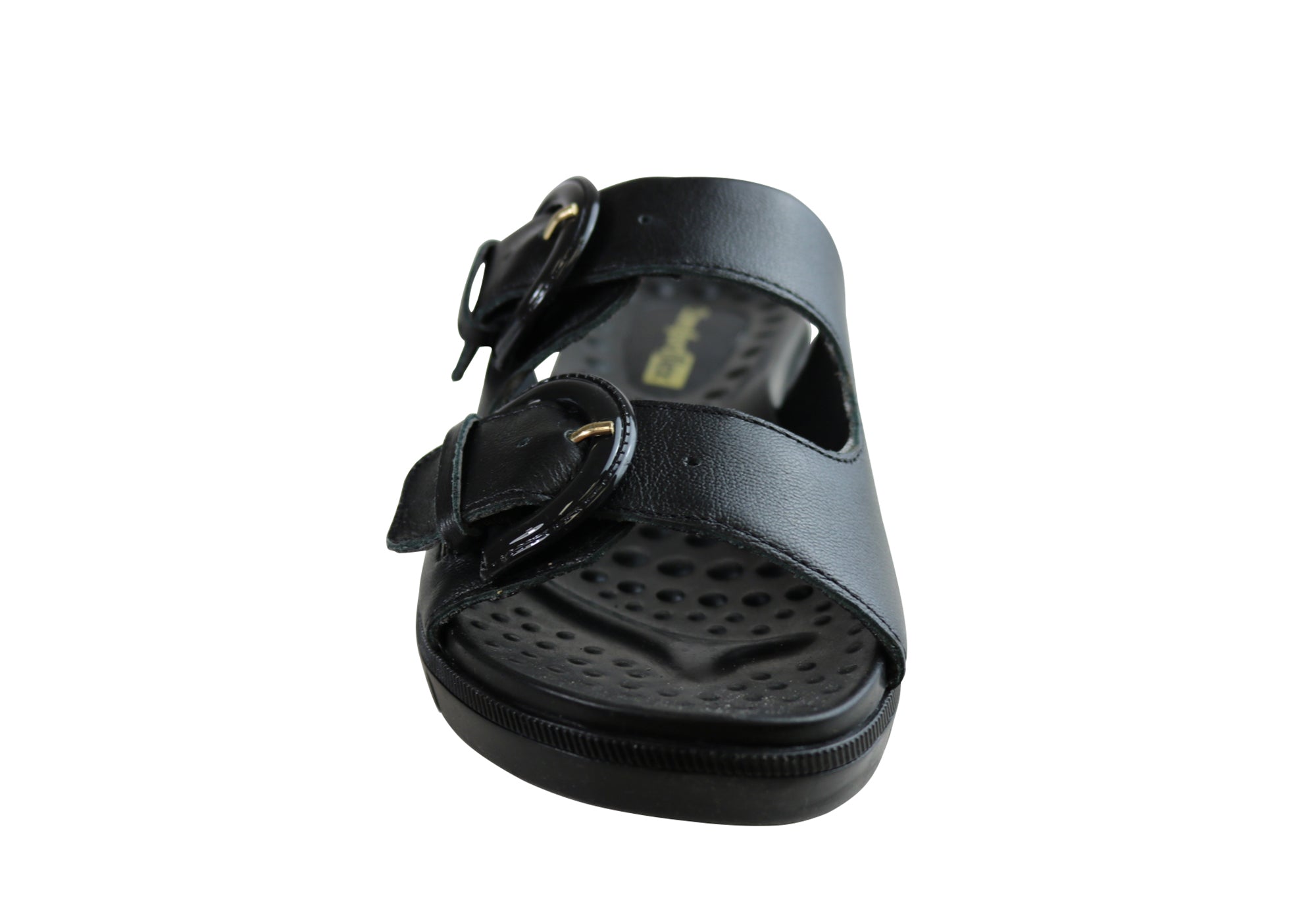 Comfortflex Daphine Womens Leather Slides Sandals Made In Brazil