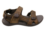 Scholl Orthaheel Brody Mens Supportive Comfort Leather Sandals