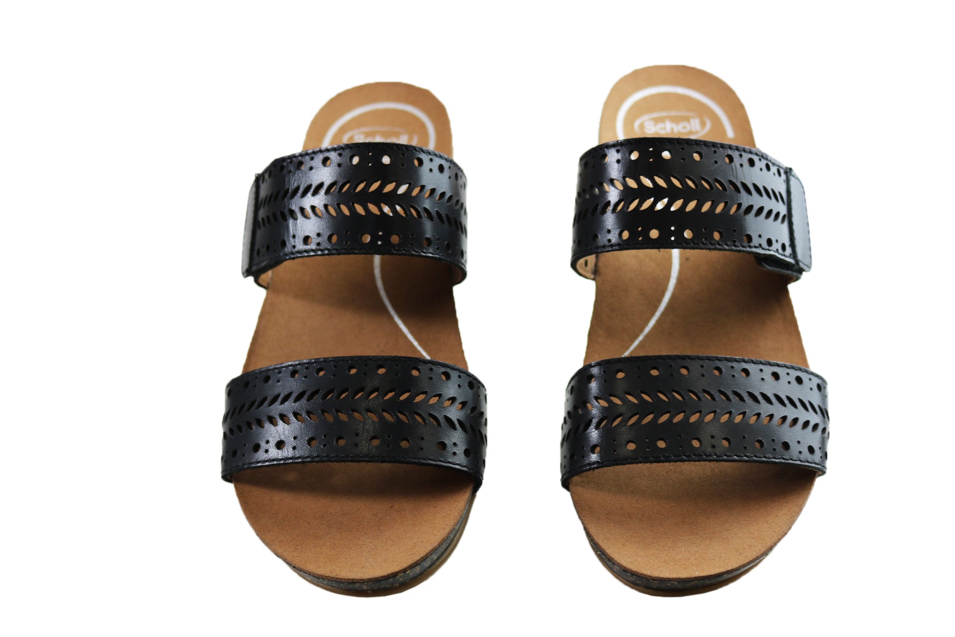 Scholl Orthaheel Jamee Womens Comfortable Leather Slides Sandals