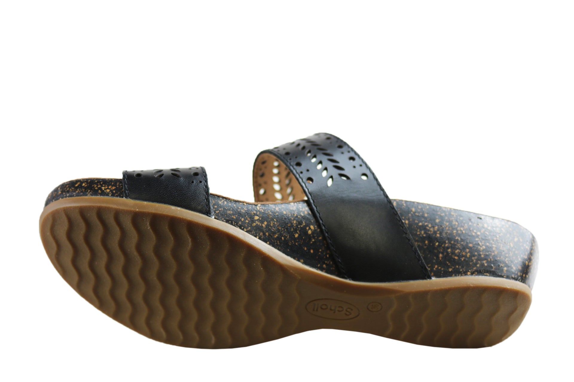 Scholl Orthaheel Jamee Womens Comfortable Leather Slides Sandals