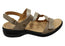Revere Miami Womens Comfortable Leather Wide Width Sandals