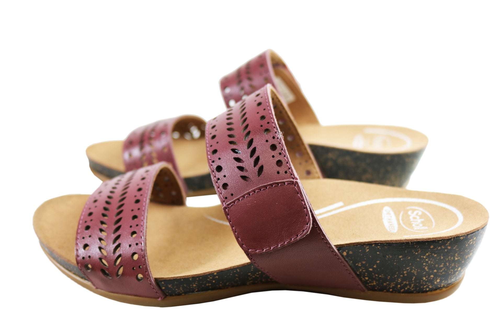 Scholl Orthaheel Jamee Womens Comfortable Leather Slides Sandals