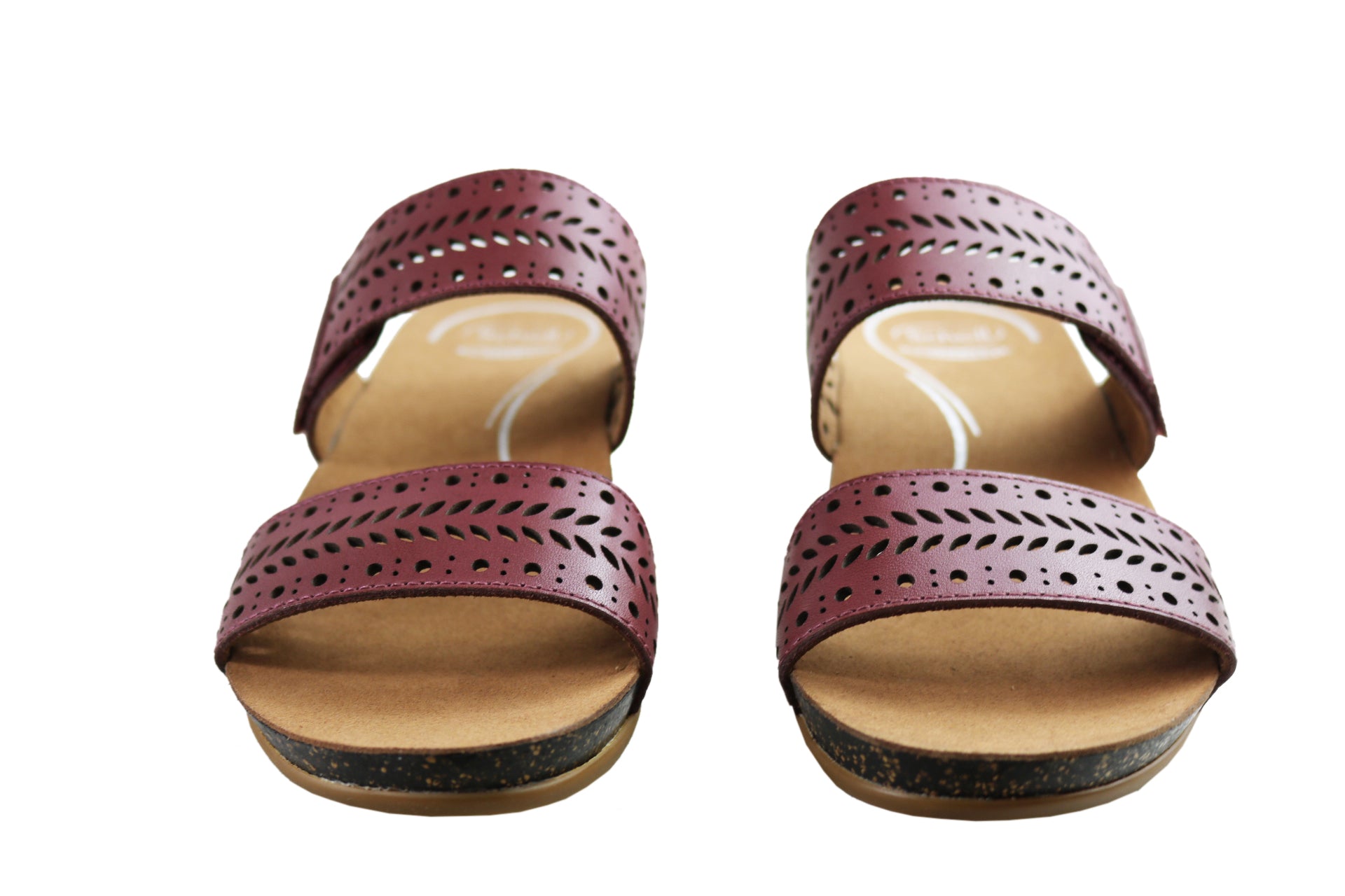 Scholl Orthaheel Jamee Womens Comfortable Leather Slides Sandals