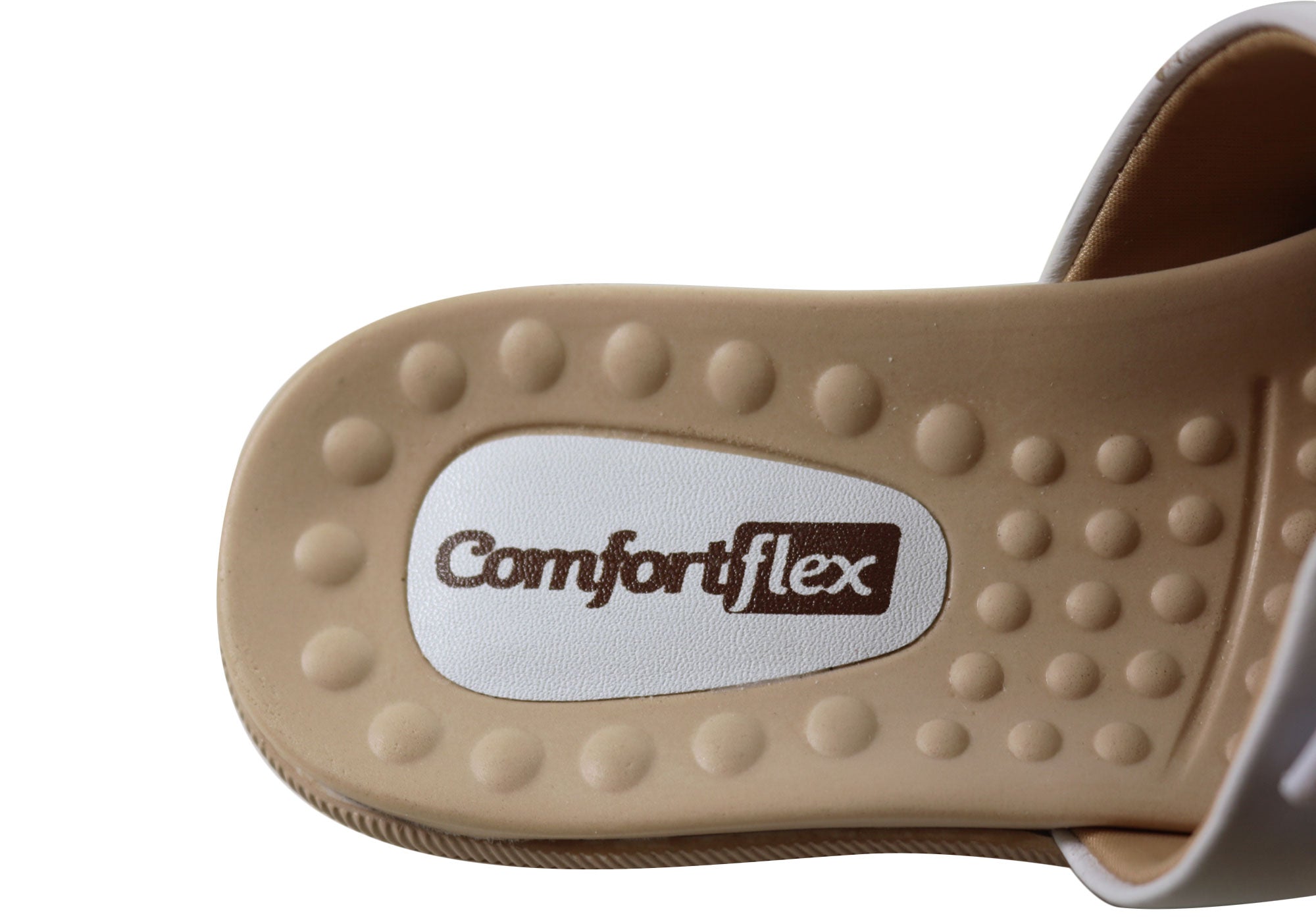 Comfortflex Daphine Womens Leather Slides Sandals Made In Brazil