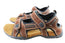 Slatters Broome II Mens Comfort Leather Sandals With Adjustable Straps
