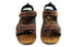 Slatters Broome II Mens Comfort Leather Sandals With Adjustable Straps