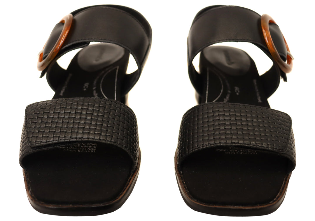 Homyped Kelsi Buckle Womens Leather Sandals – Brand House Direct