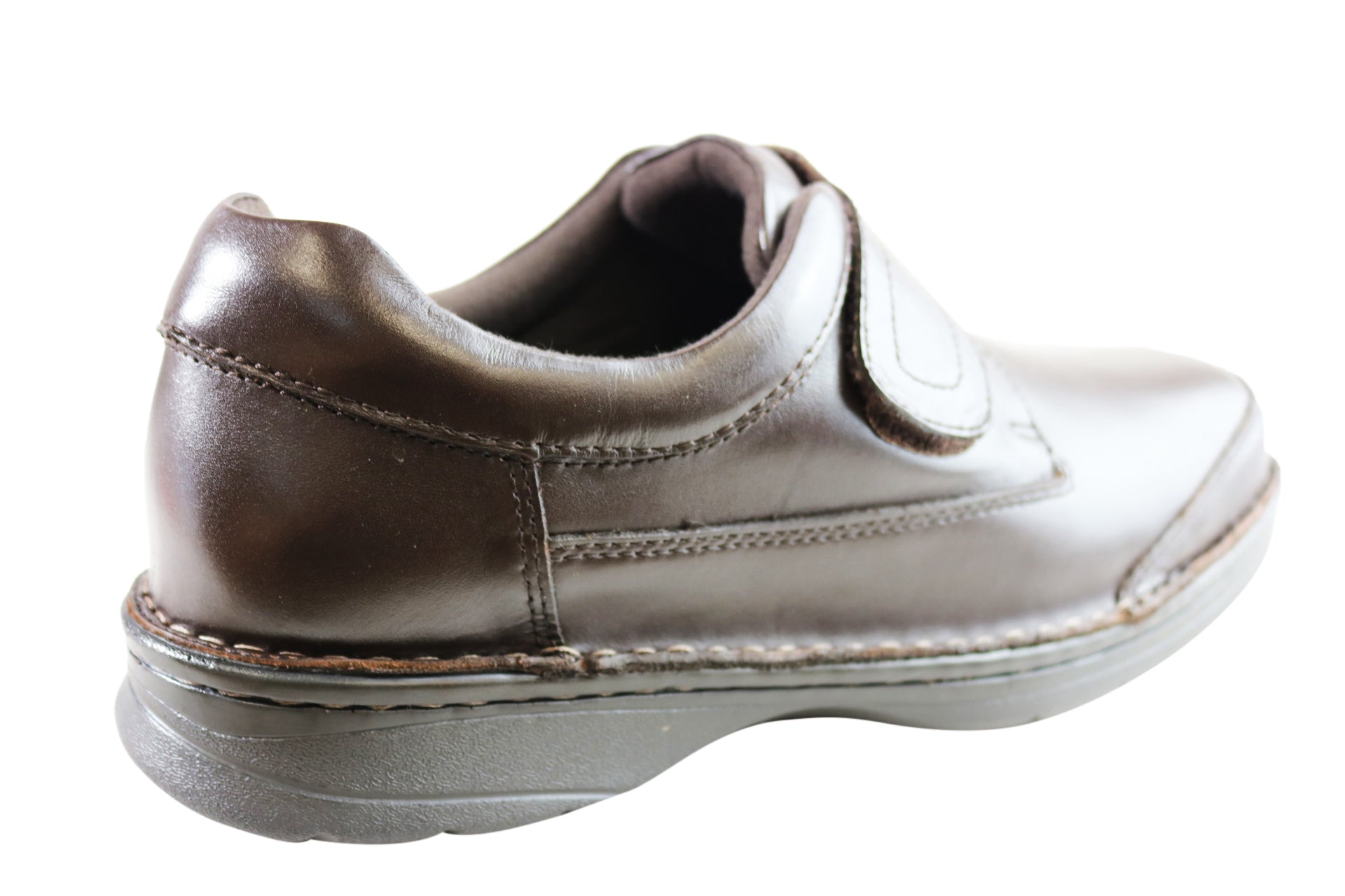 Slatters Axease Mens Wide Fit Adjustable Strap Comfort Walking Shoes
