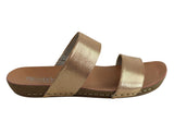 Andacco Mirage Womens Comfy Leather Flat Sandals Slides Made In Brazil