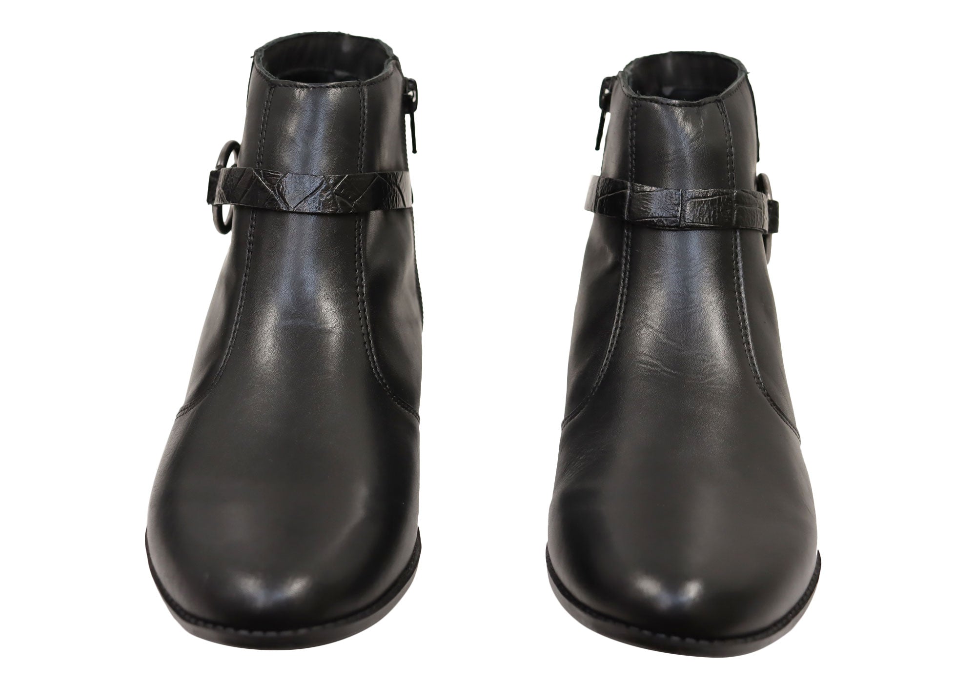 Via Paula Lin Womens Comfortable Brazilian Leather Ankle Boots