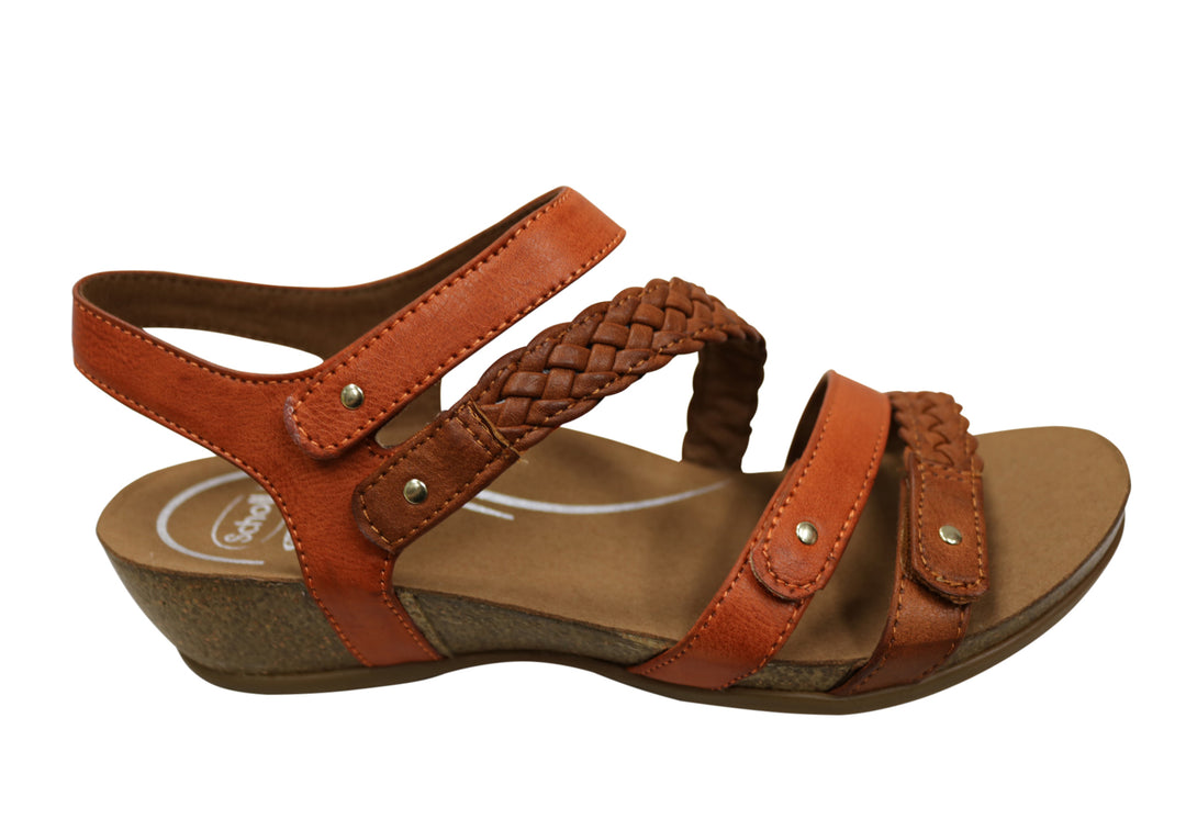 Scholl Orthaheel Josie Womens Wedge Sandals#N#– Brand House Direct