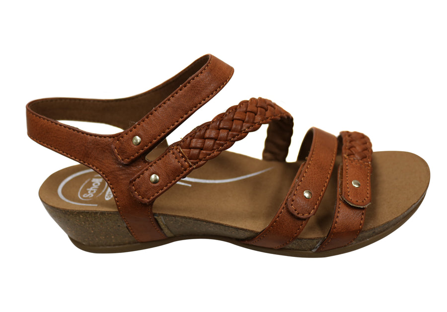 Scholl Orthaheel Josie Womens Wedge Sandals – Brand House Direct
